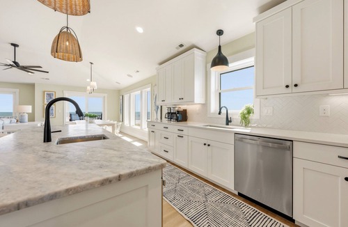 Kitty Hawk House | Brand New 8-Bedroom Luxury Retreat | Semi-Oceanfront | Pool Hot Tub Tiki Bar Ocean Views