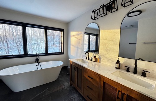 Carmel House | Charming A-Frame Retreat with Fireplace & Scenic Woodlands