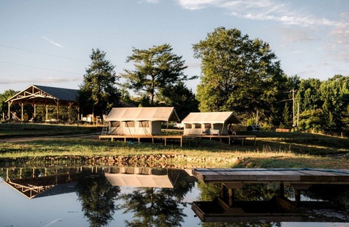 Fountain Inn RV Rental | Comfy Tented Cabin Spectacular for a Couples Retreat in South Carolina