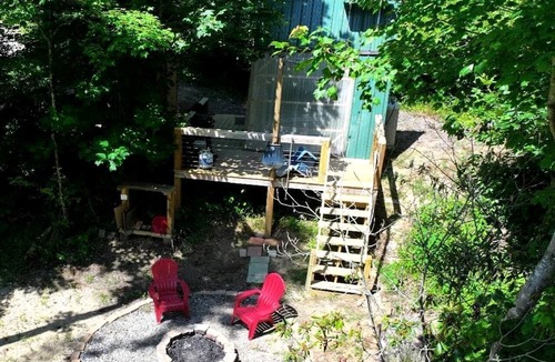 Purlear House | Cool A-Frame on Creek in Purlear, North Carolina