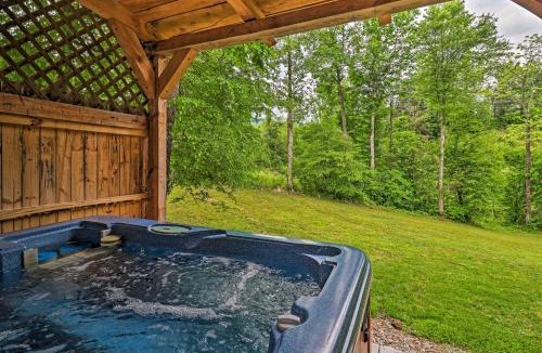 Cosby House | Covered Deck & Fire Pit: Smoky Mountain Cabin