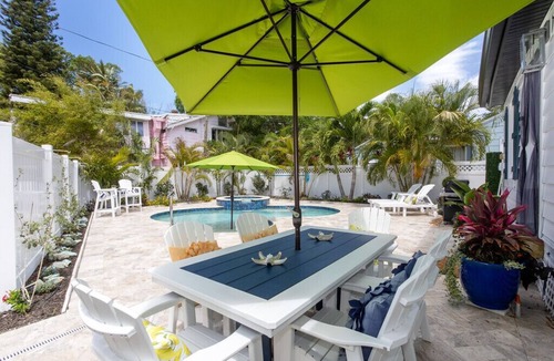 Pass-a-Grille Cottage | Cozy beach cottage with pool and a minute walk to the beachn