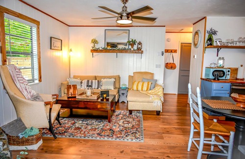 Indian Rock Springs Cabin | Cozy Cottage with GREAT Mtn Views & Hot Tub & Outdoor Shower Close to the Ocoee