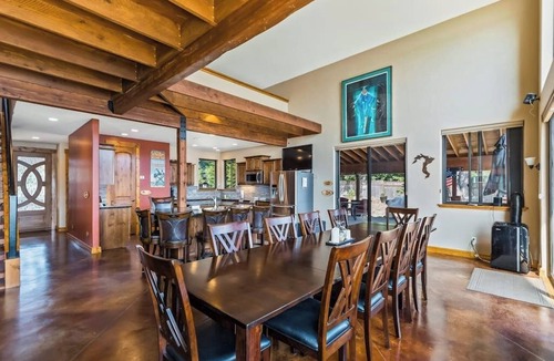 Laclede House | Custom riverfront home with private dock, game room, hot tub & heated floors