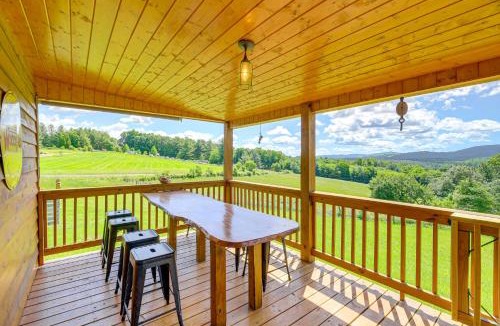 Piney Creek House | Deck & Scenic View: Historic Cabin in Piney Creek!