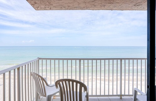 Indian Shores Condo | Delightful waterfront condo with sweeping views beach access balcony and pool