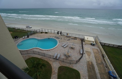 Daytona Beach Shores Condo | Direct Beach/Ocean Front Two Bedroom Condo. Walk to restaurants.