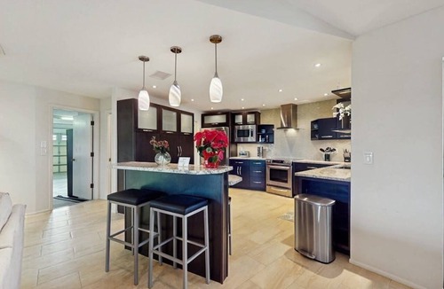 Trailer Estates House | Dog friendly home with private pool, on golf course, and washer and dryer