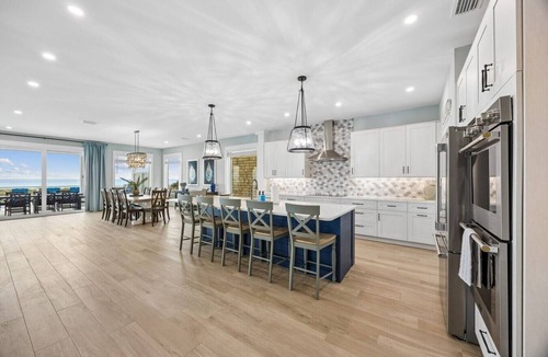 American Beach House | Endless Summer | Brand New Oceanfront Beach House | Hot Tub | Elevator | EV Charger | Sleeps 17