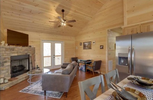 Murphy Cabin | Fireside Haven: 2BR/2BA, Arcade, Smokies Views, Near Town