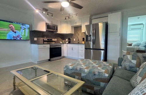 St. Pete Beach Condo | Fully Renovated Waterfront Views Walk to Beach