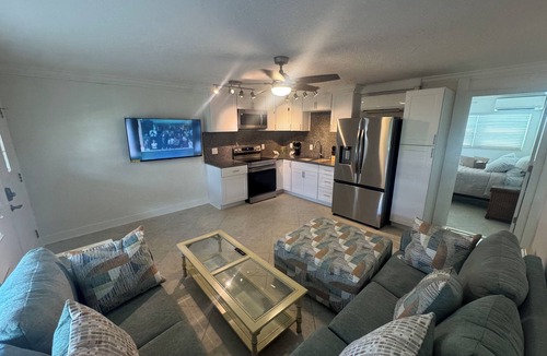 St. Pete Beach Condo | Fully Renovated Waterfront Views Walk to Beach