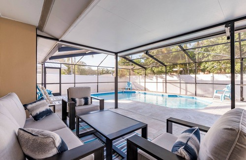 Largo House | Heated Private Pool + Game Room | Family & Group Favorite | Beach Minutes Away