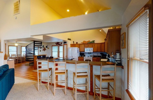 Waves House | Home with private pool, hot tub, W/D, & central AC