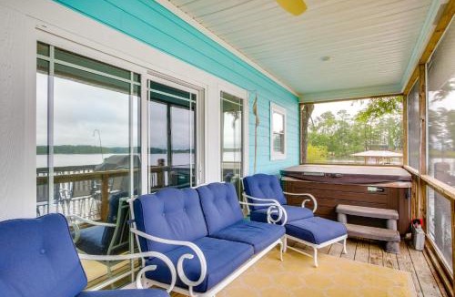 Cross Hill House | Lakefront Home w/Hot Tub & Dock in Cross Hill!
