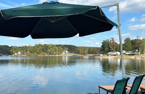 Lake Secession House | Lakefront home with covered boat dock on Lake Secession in Abbeville, SC.