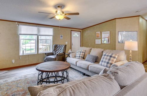 Newberry Shores House | Lakefront Prosperity Paradise: Private Dock & Pool