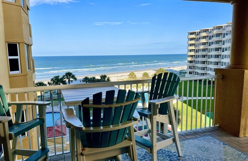 New Smyrna Beach Condo | Luxury 3bed 3bath. Direct Oceanfront. 2 balconies. Walk to Flagler.