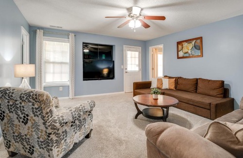 Cartersville House | Modern 6BR Haven with Playroom, Gym, Deck