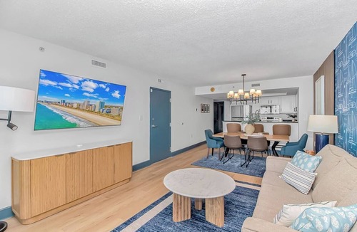Downtown Myrtle Beach Condo | Modern Oceanfront 1BR 18th Fl | Balcony & Views