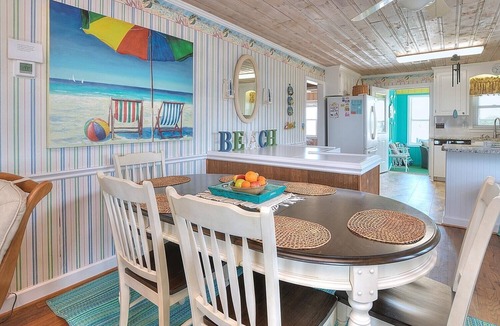 Holden Beach Cottage | OCEANFRONT! BEACH RIGHT OUTSIDE YOUR DOOR! 5BR 3BA. Private Saltwater POOL !