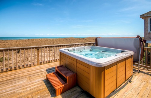 Waves House | Oceanfront, Dog Friendly Home with Private Pool, Hot Tub, Game Room, and More!