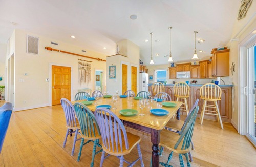 Rodanthe House | Oceanview Dog Friendly with Private Pool, Hot Tub, Elevator, Game Room, Theater