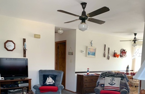 Ortley Beach Condo | Ortley Lavallette Seaside Heights Beach Block Cottage Condo Deck View 6/8 Dog