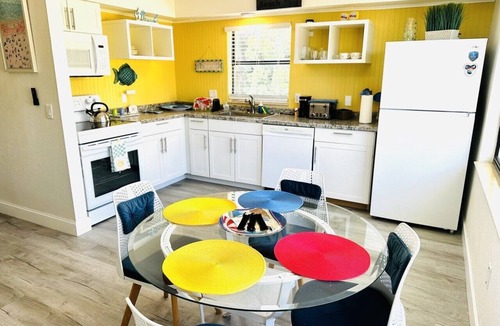 Cocoa Beach Villa | Penguins on the Beach | 2BR Steps to Beach & Downtown w/pool | Unit 6