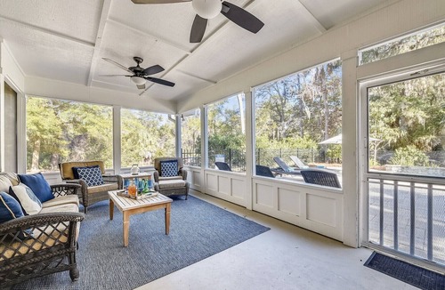 North Forest Beach House | Pet Friendly Home w/Screened Porch & Pool