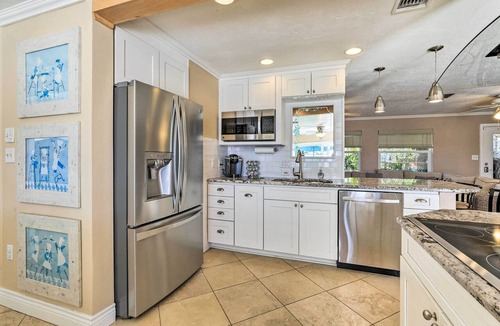 Palmetto Cottage | Pool, Dock & Kayaks: Waterfront Palmetto Home