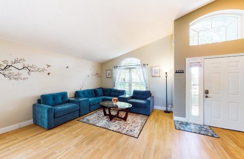 Westridge House | Private pool home with spa, screened patio, central AC, & washer/dryer