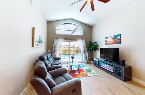Westridge House | Private pool home with spa, screened patio, central AC, & washer/dryer