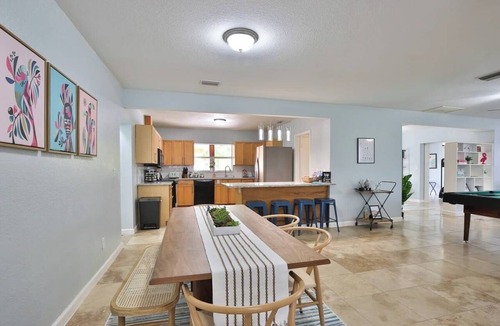 Trailer Estates Villa | Resort-Style Coastal Villa - Luxurious Courtyard - Splash Pad, Fire Pit, and More!