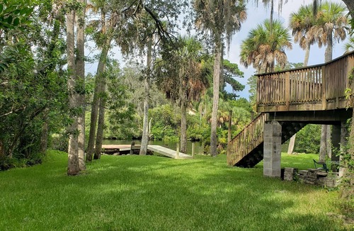 Old Grove House | Riverfront A Frame & Coastal Cottage with Private Floating Dock