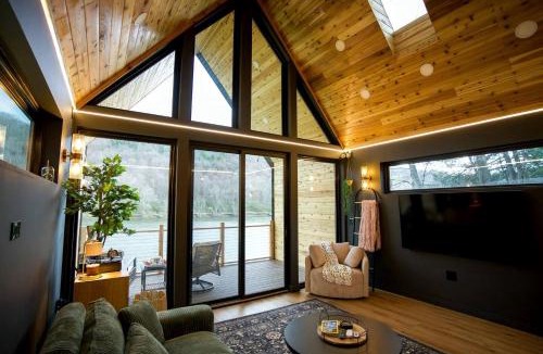 Turkey City Ski Chalet | Riverfront, Modern A-Frame on the Allegheny River, Perfect for a Romantic Weekend to Unwind