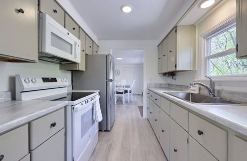 Talmage House | Riverfront Stay |Deck, Views & Outdoor Living