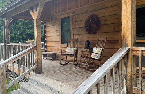 Dryfork Cabin | Romantic "Morning Glory” for 2 has a tranquil setting across from a horse farm!