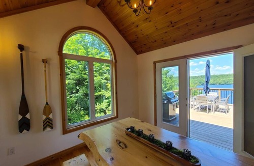 Dysart et al Cottage | Rustic-Luxury Waterfront Cottage Getaway on Kennisis Lake Stunning Elevated View