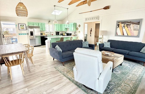 Kitty Hawk House | Short Steps to Beach! Private Pool! Hot Tub! Linens Included! Family Favorite.