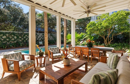 Seacrest House | Steps from Beach access, Private pool, Gorgeous décor -Big Palm Little Palm