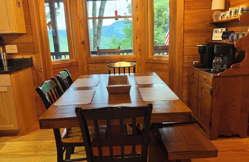 Tuckasegee Cabin | Stunning Smoky Mountain Views Fire Pit Wraparound Deck Game Room