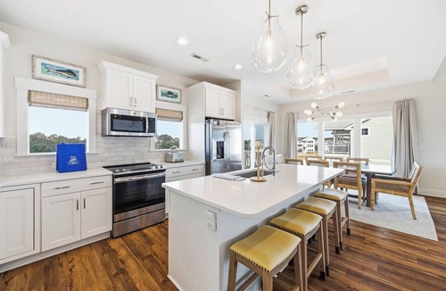 Whalehead Beach House | Summer Moon | 1,615 ft to the beach | Private Pool, Hot Tub, and Dog Friendly