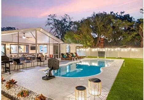 Old Seminole Heights House | Tampa Retreat with Heated Pool & Mini Golf