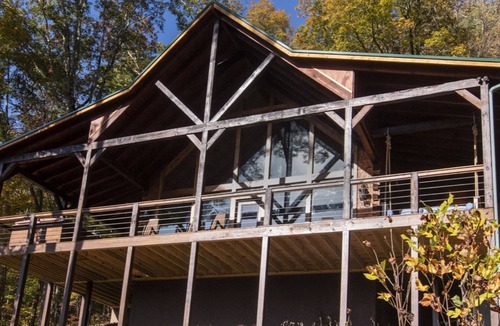 Topton Cabin | Timber Ridge-2 Bedroom, Pet Friendly, Luxury Cabin Rental, Panoramic Mountain Views, High Speed Internet, Rafting, Horseback Riding-Nantahala NC