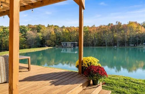 Brackney House | Tiny House On a Tiny Lake Porch at Waters Edge