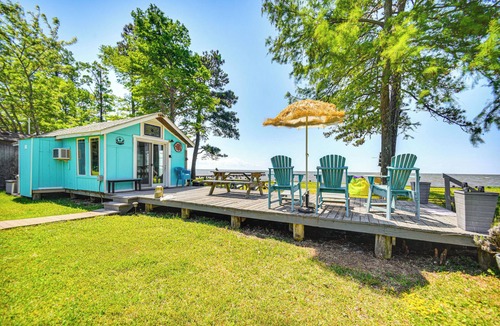 Albemarle Sound Cabin | Tiny House w/Big Views: Cabin in Shiloh!