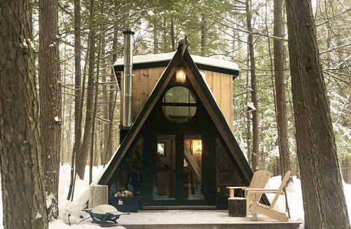 Tay Valley Cabin | Tiny off-grid A-frame cabin nestled in nature!