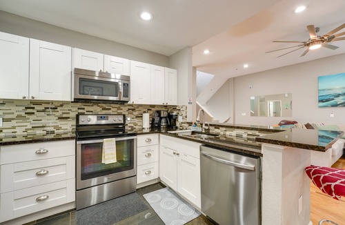 Bay Esplanade House | Townhome on Clearwater Beach! 30 Second Walk to the Beach! Free Parking!