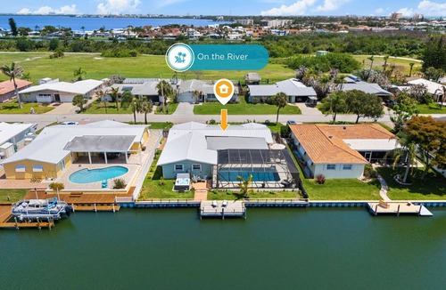 Venetian Way House | Tropical Cocoa Beach Riverfront Oasis | Pool, Hot Tub & Lanai 🍹🌴